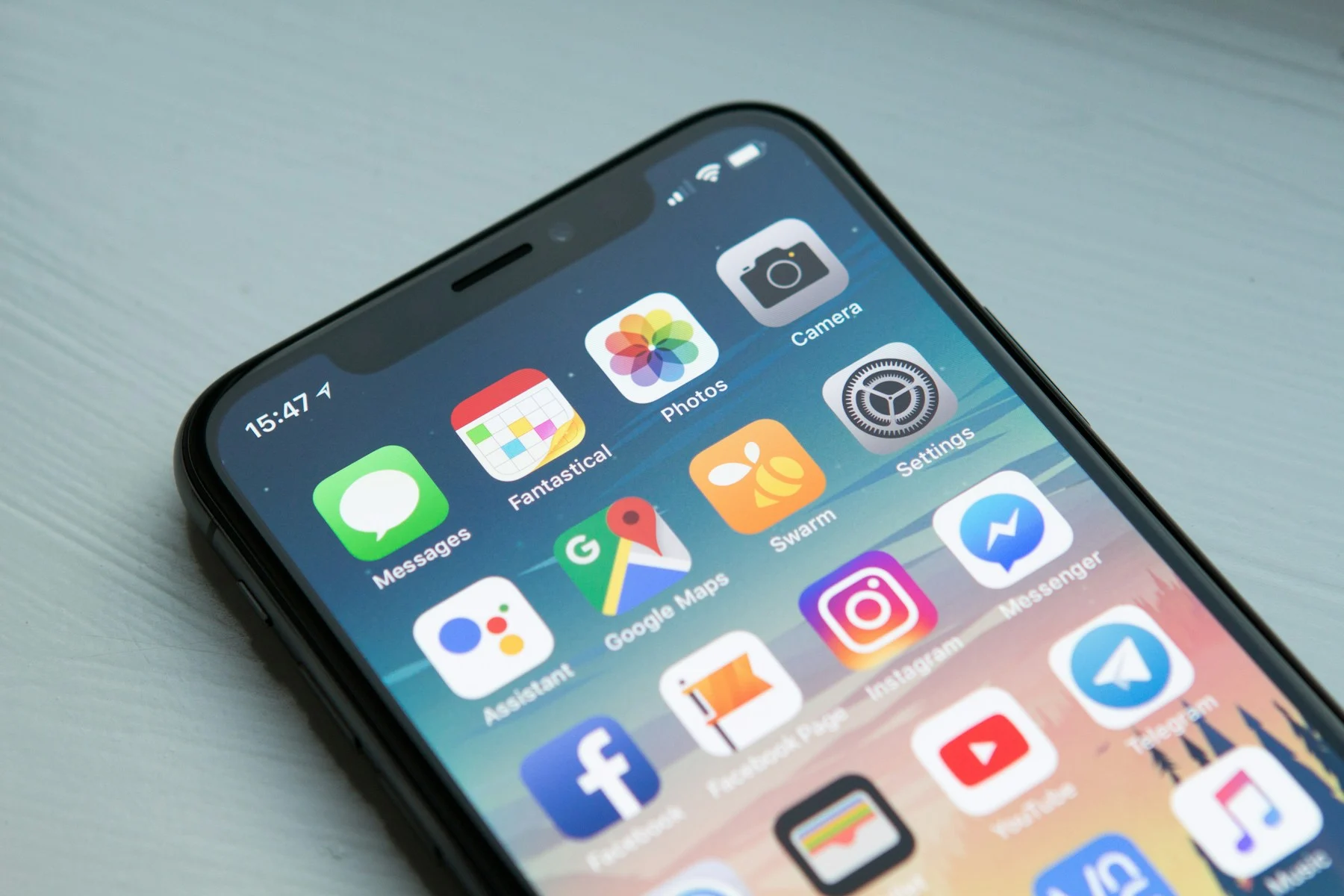 A mobile app in hand